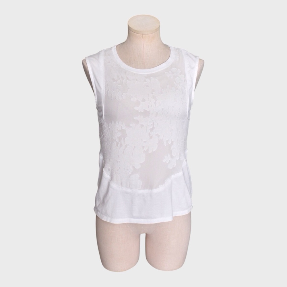 J Crew Burnout‎ Floral Panel Sleeveless Shell Top
